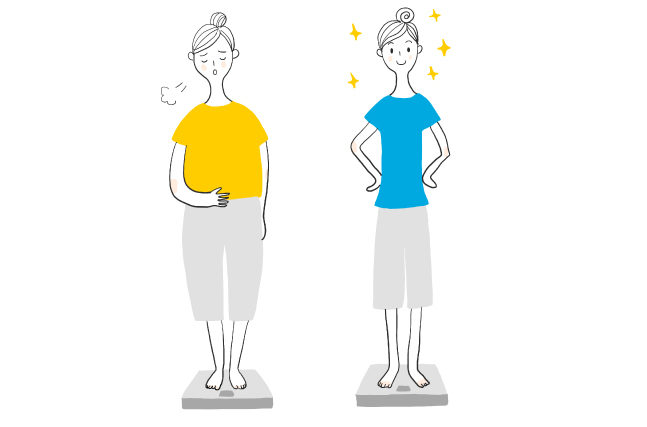食べて太る人と食べても太らない人