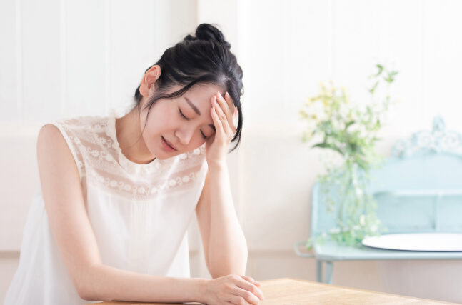 疲労困憊している