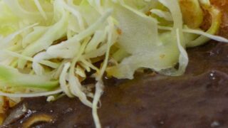 キャベツにカレー