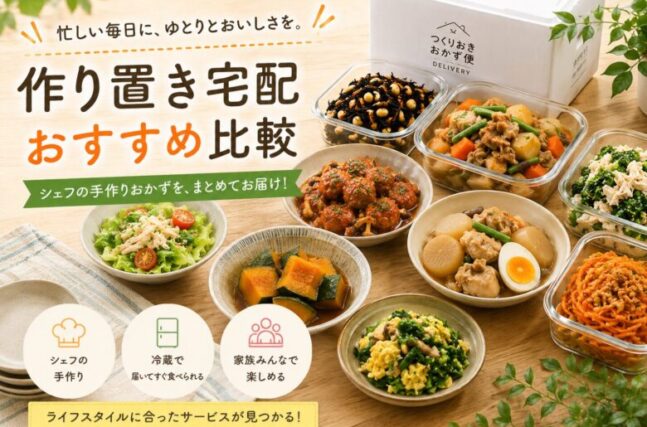 作り置き宅配おすすめ比較